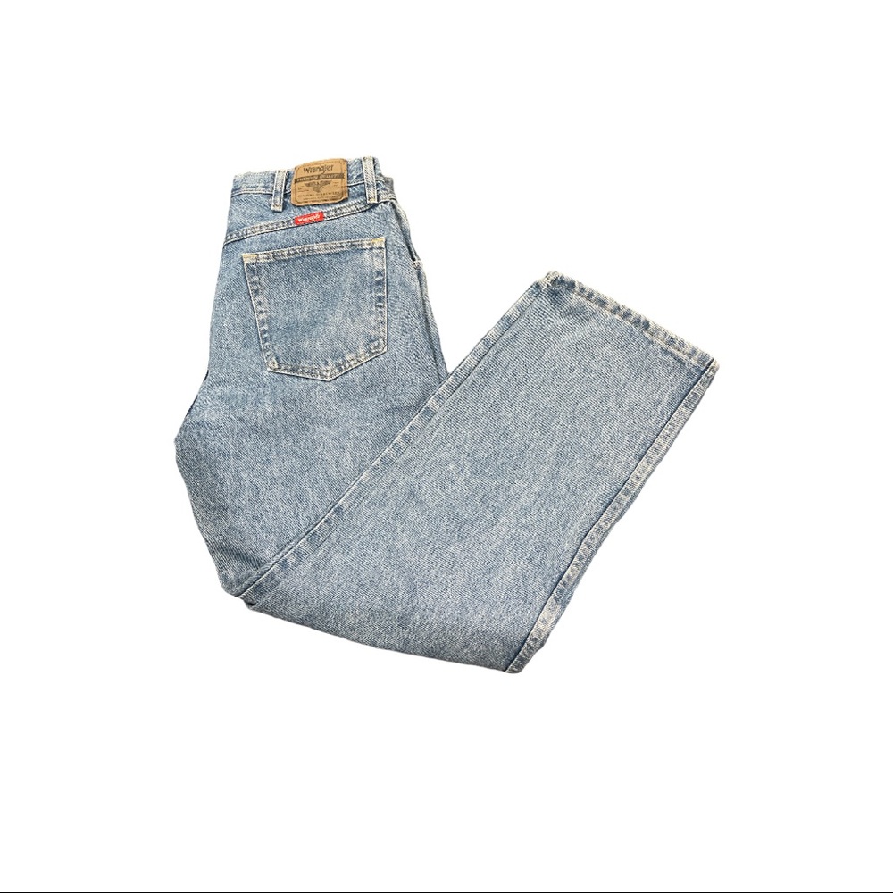 Light blue washed denim jeans
